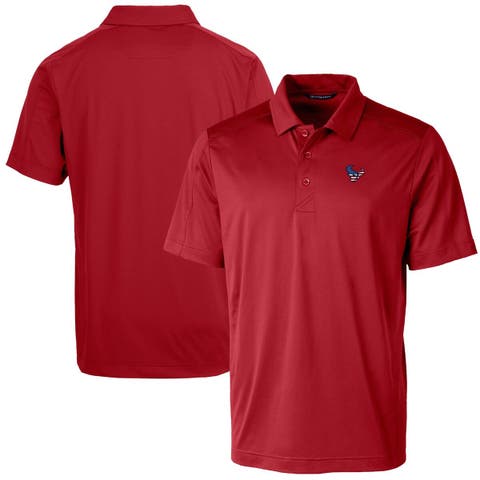 Men's Cutter & Buck Red Houston Texans Americana Big & Tall Prospect Textured Stretch Polo