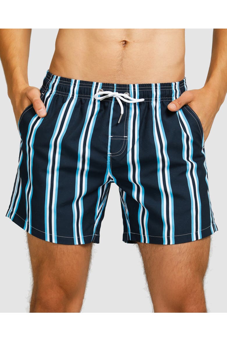 Nice Swim Short, Main, color, Navy & Light Blue Stripe