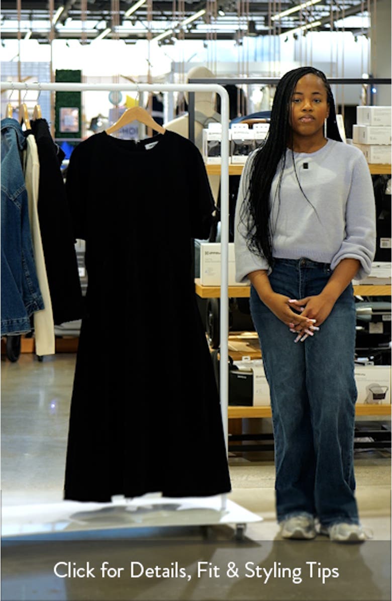 Scuba Knit & Satin Midi Dress, sales video thumbnail