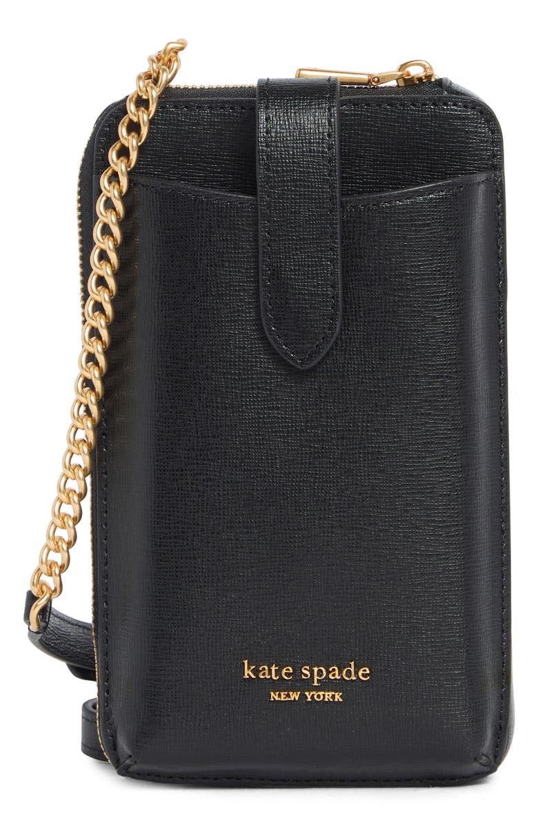 Kate Spade New York morgan north south crossbody bag, Main, color, Black