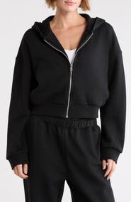 90 DEGREE BY REFLEX Odessa Full Zip Cropped Hoodie