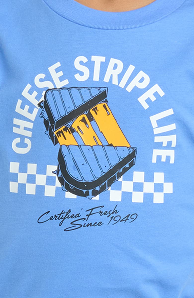 adidas Kids' GFX Graphic T-Shirt & Cargo Joggers Set, Alternate, color, Med Blue