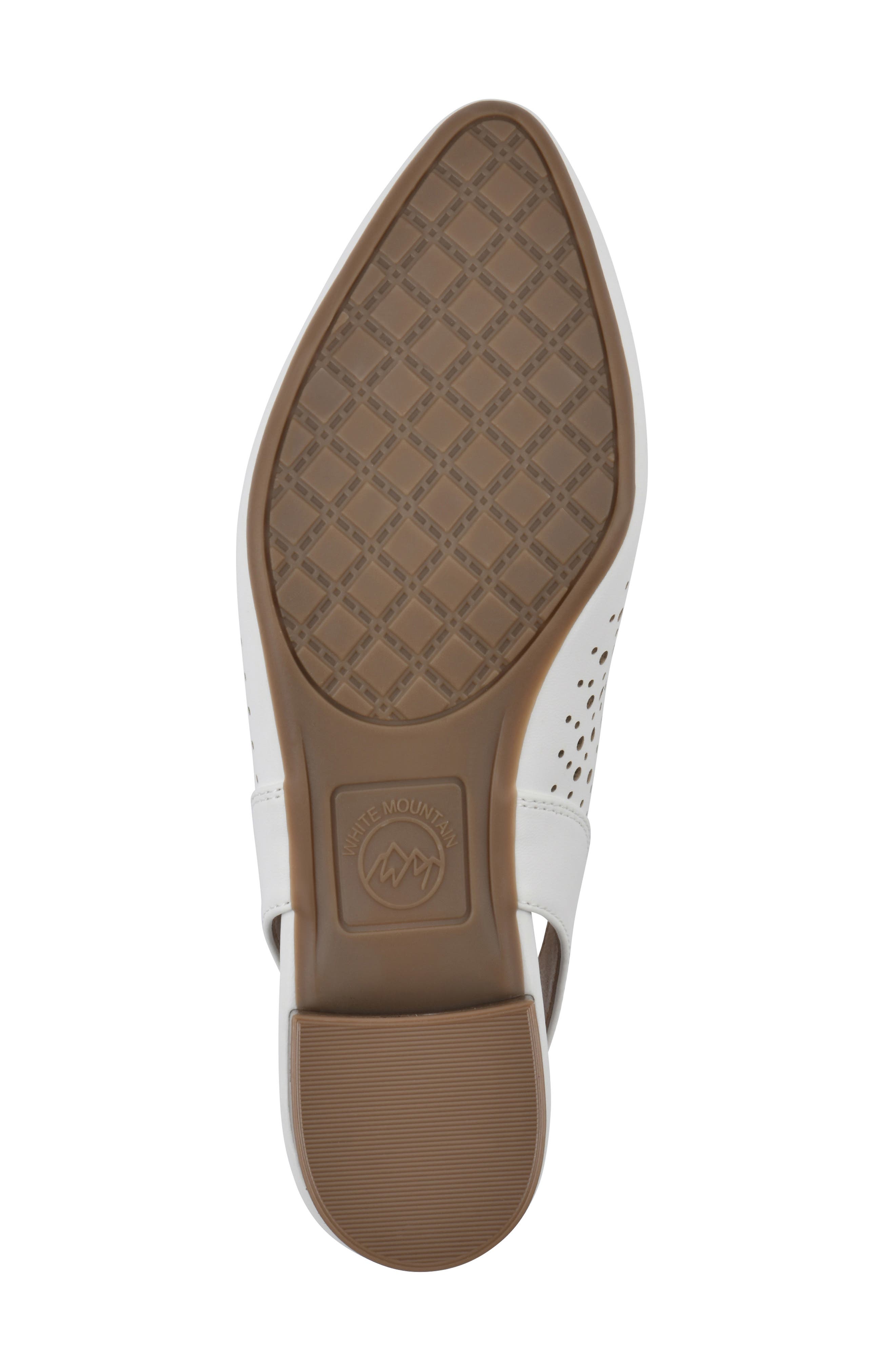 White Mountain Footwear Boronic Slingback Pump, Alternate, color, White/ Smooth