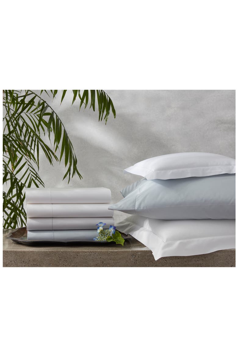 Bergamo Hemstitch Set of 2 Pillowcases, Alternate, color, BONE