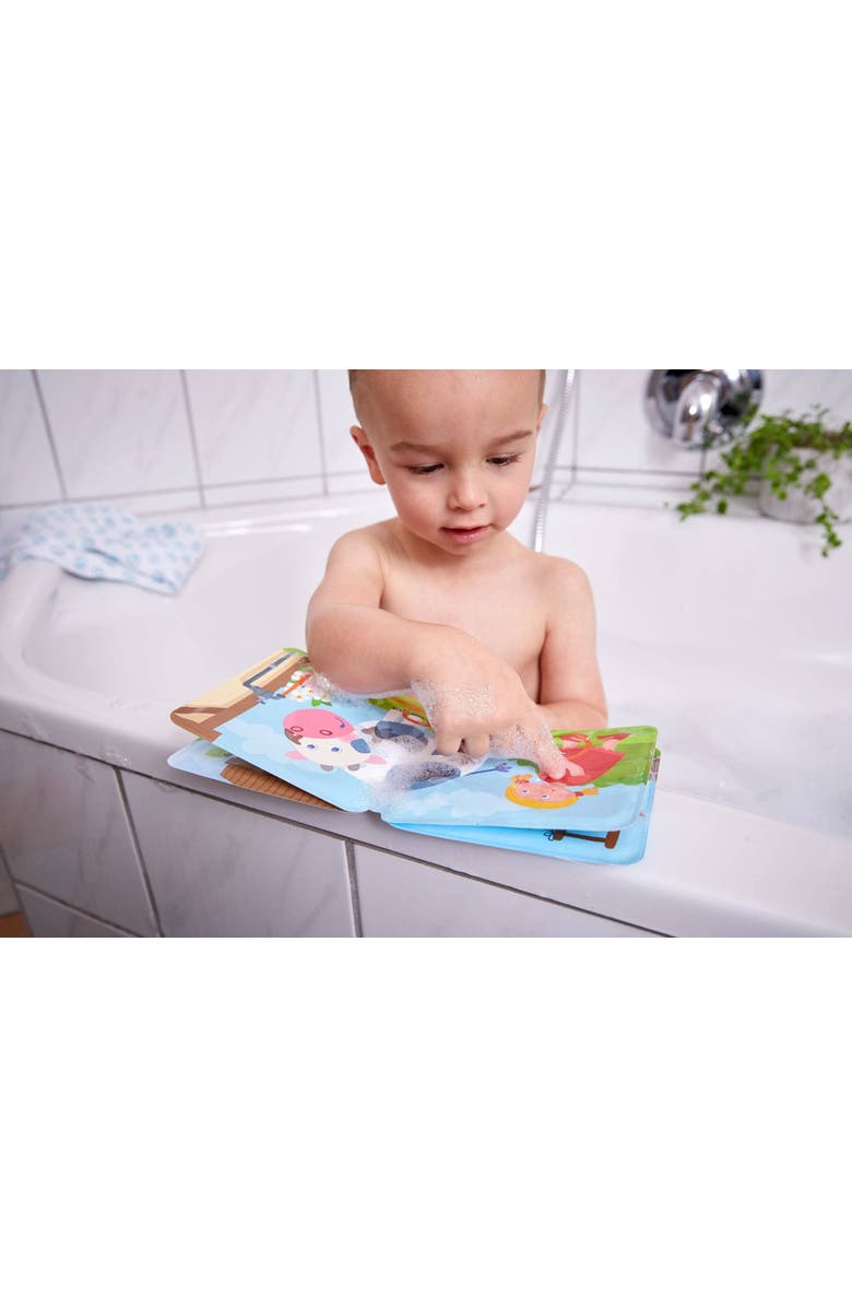 HABA Animal Wash Day - Magic Bath Book - Wipe with Warm Water and the "Muddy" Pages Come Clean, Alternate, color, Multi