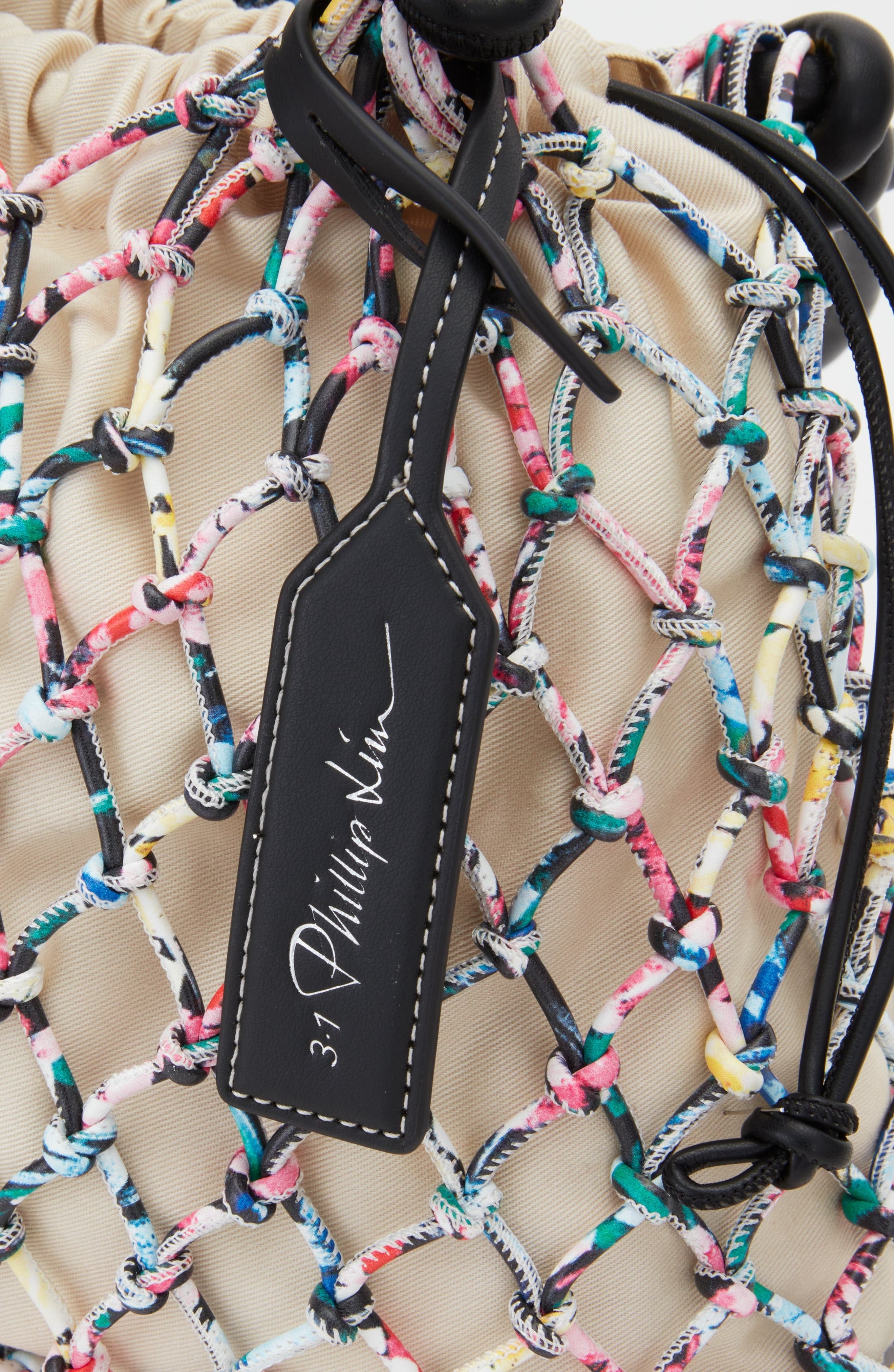 3.1 Phillip Lim Printed Macrame Mini Sac Handbag, Alternate, color, 