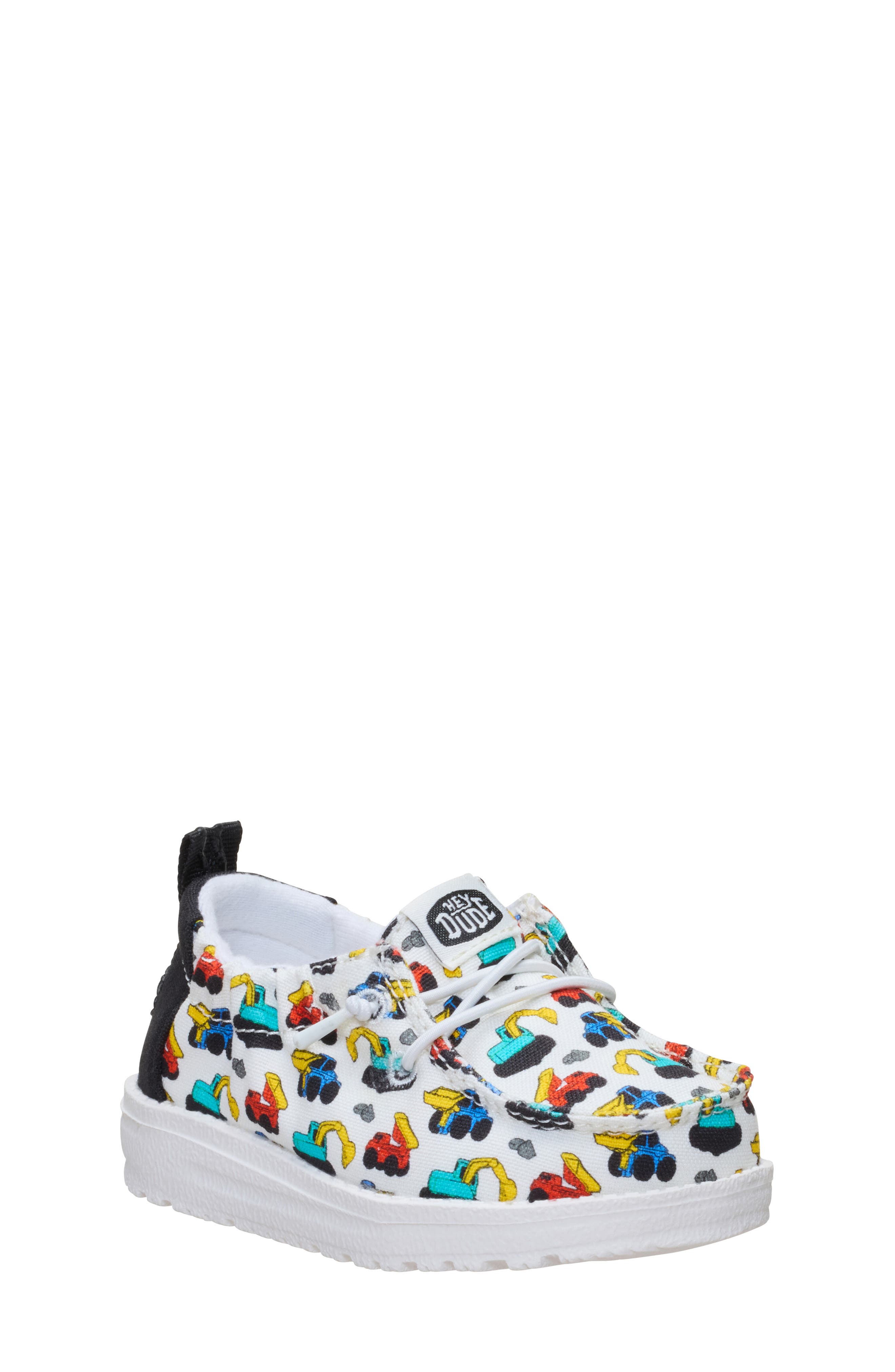 Kids' Lil Dude Slip On, Main, color, WHITE