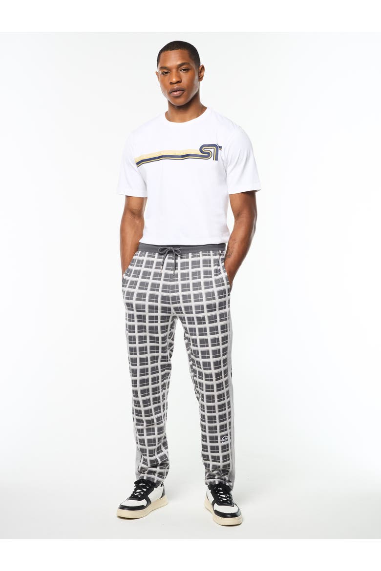 Damarindo Check Track Pant, Alternate, color, QUIET GREY
