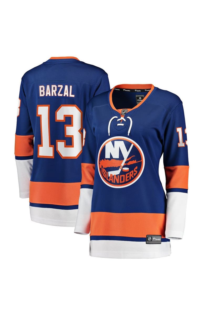 FANATICS Women's Fanatics Branded Mathew Barzal Royal New York Islanders Home Premier Breakaway Player Jersey, Main, color, Royal