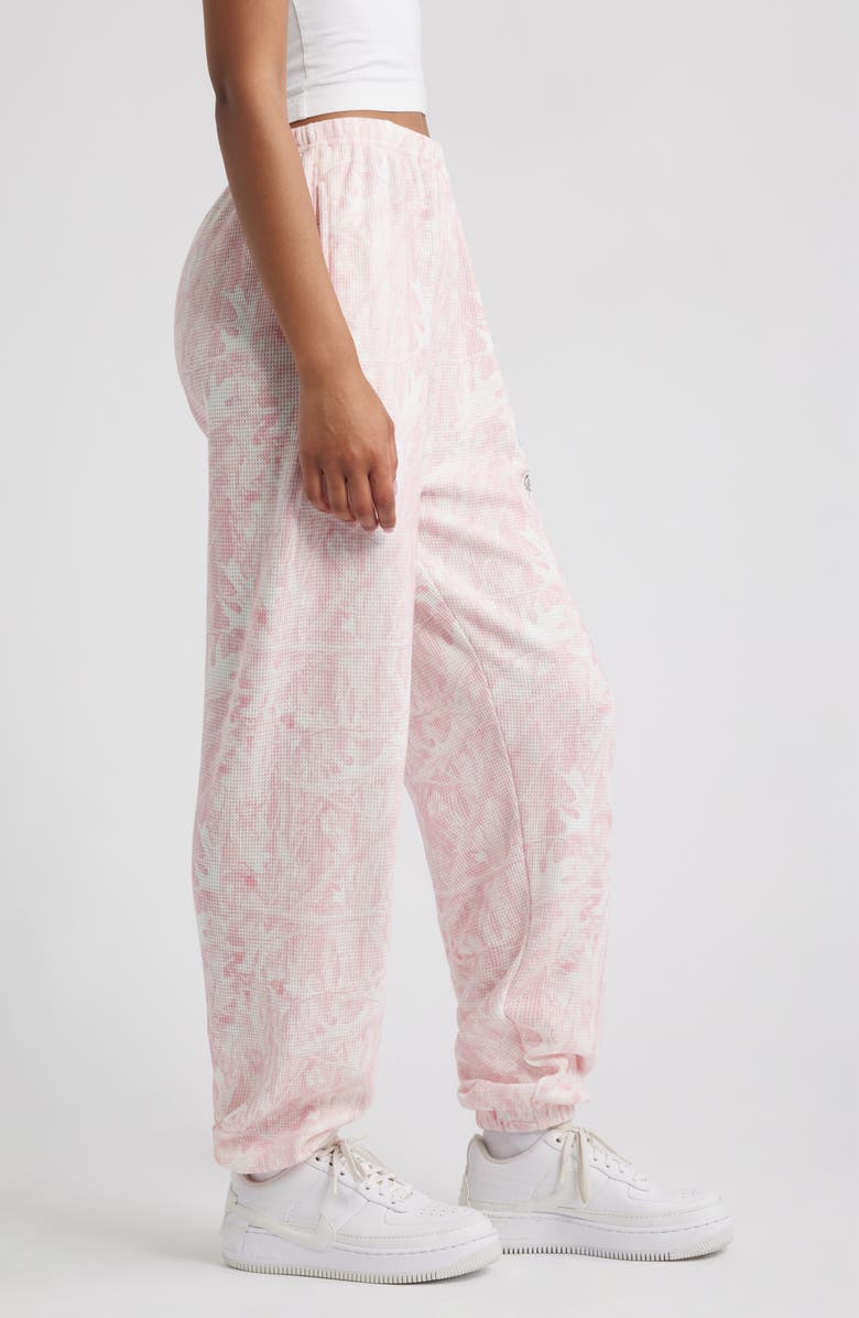 BOYS LIE Let Love Guide My Way Kimmy Waffle Knit Sweatpants, Alternate, color, Pink