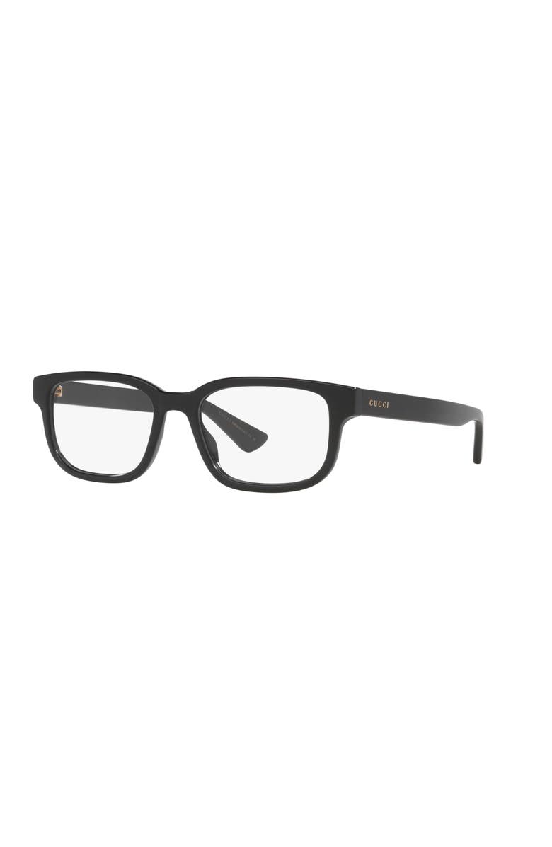 Gucci 56mm Round optical glasses, Main, color, Black