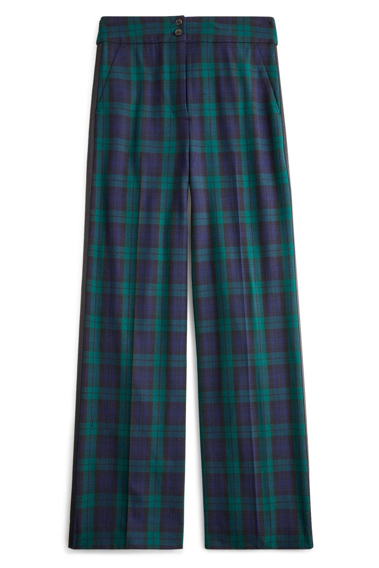 Frankie Black Watch Tartan Pants, Alternate, color, NAVY MULTI