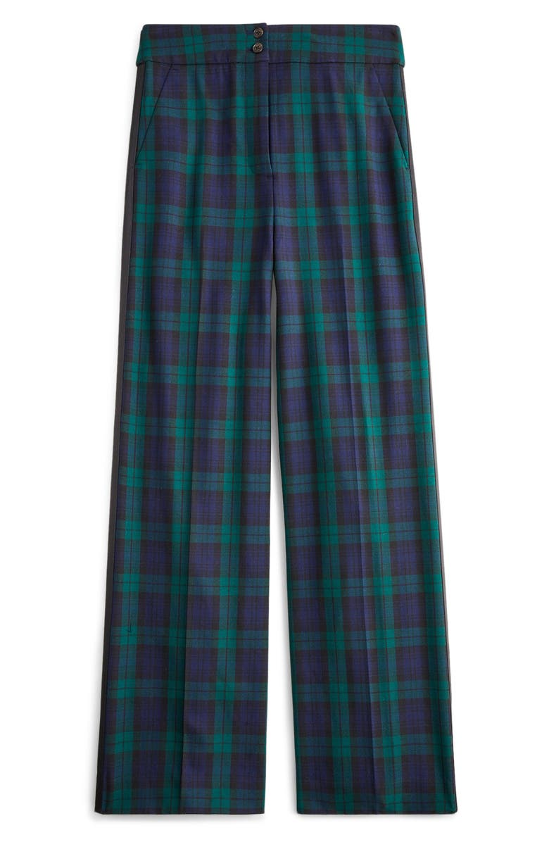 J.Crew Frankie Black Watch Tartan Pants, Alternate, color, 