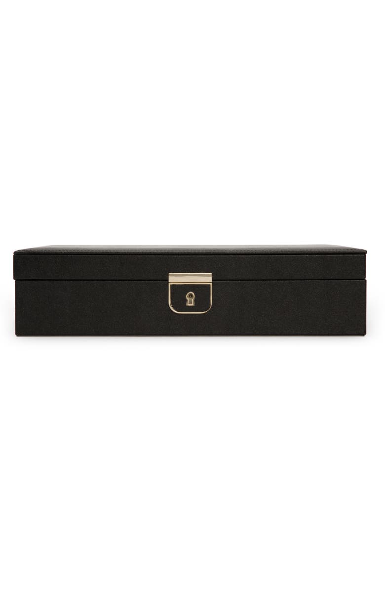 WOLF Palermo Medium Jewelry Box, Main, color, Black Anthracite