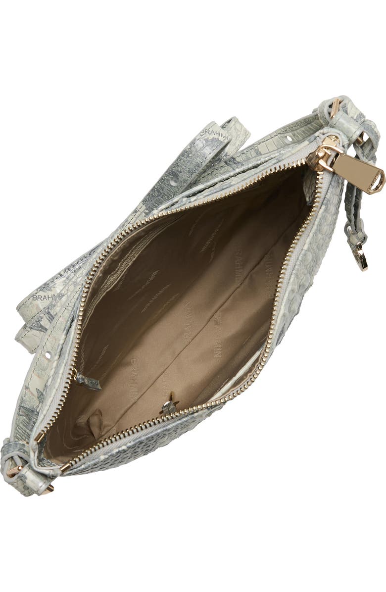 Brahmin Katie Croc Embossed Leather Crossbody Bag, Alternate, color, Mindful Garden