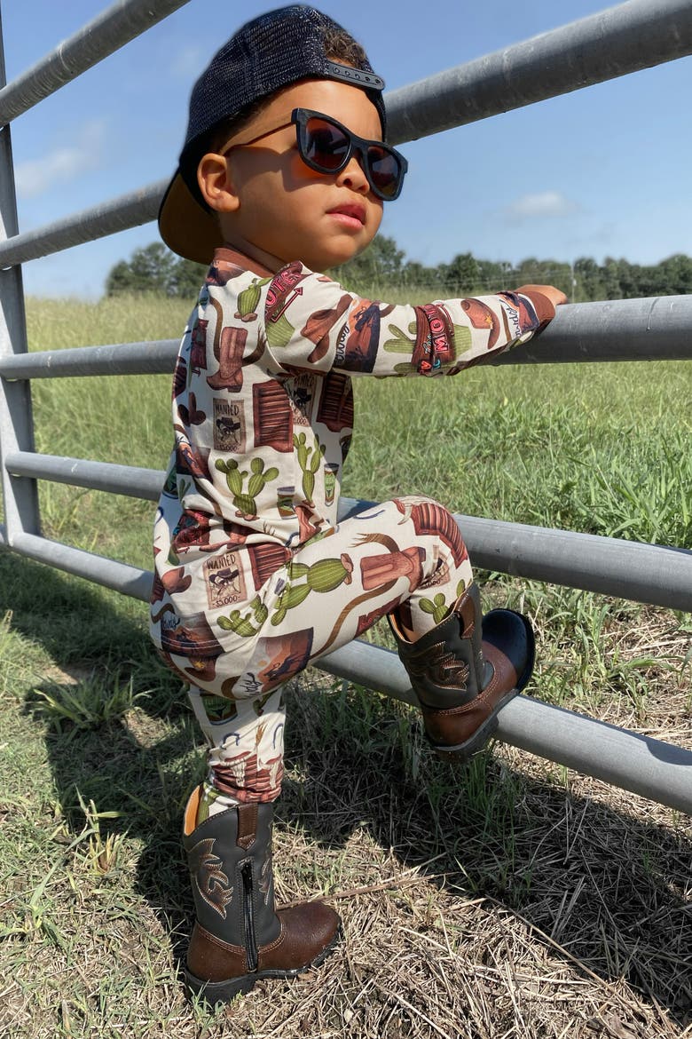 Outlaw 2 Piece Pajama Set, Alternate, color, Tan