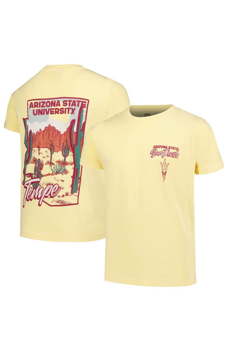 IMAGE ONE Youth Gold Arizona State Sun Devils Hyperlocal Comfort Colors T-Shirt, Main, color, 