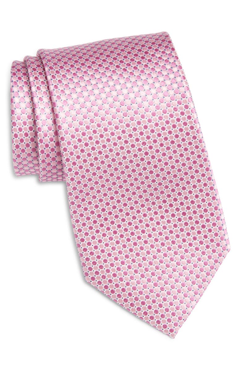 Nordstrom Neat Silk Tie, Main, color, Pink