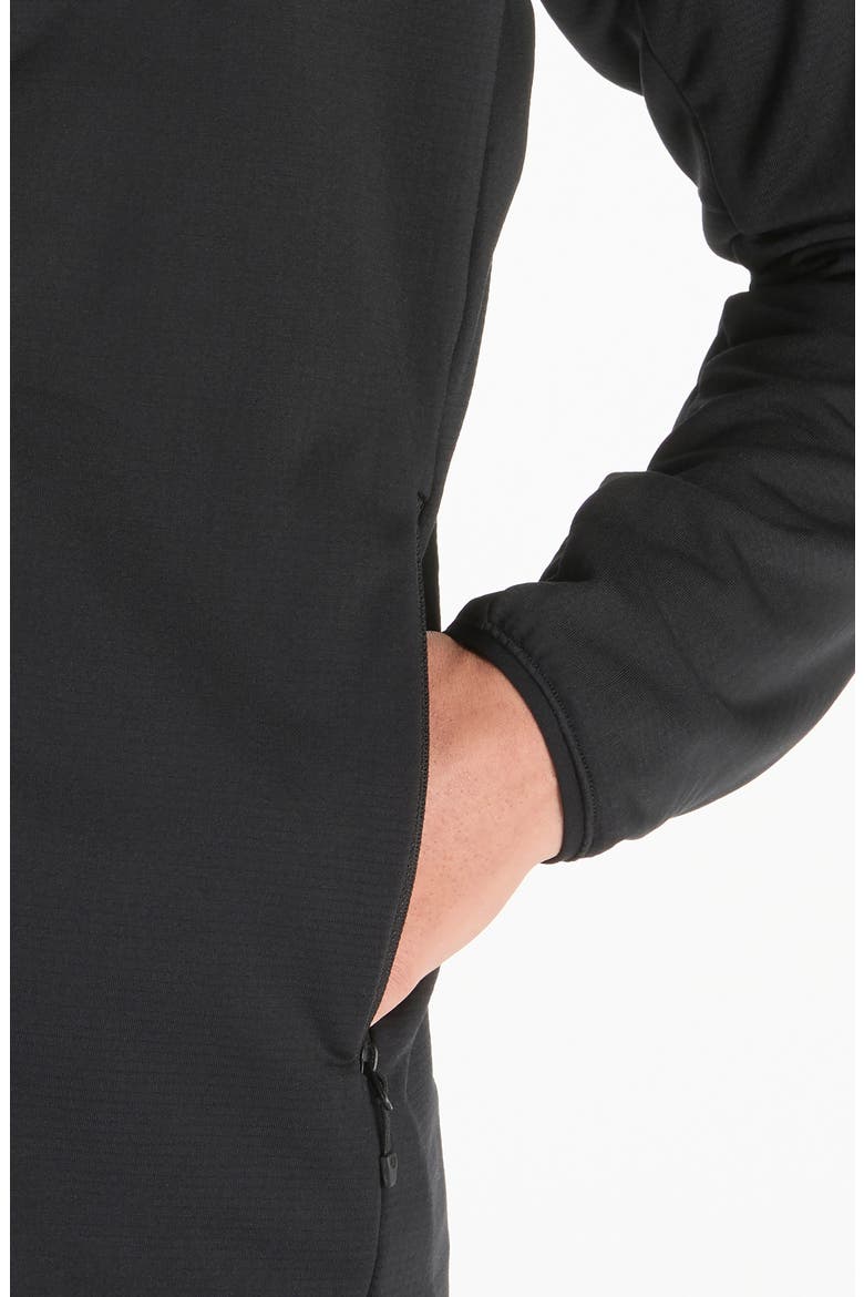 Leconte Full Zip Hoodie, Alternate, color, BLACK