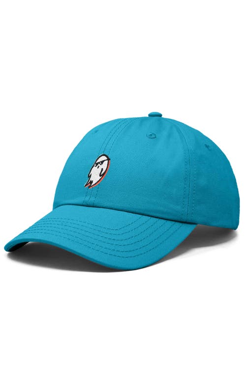 Dalix Ghost Life Embroidered Casual Cap In Teal