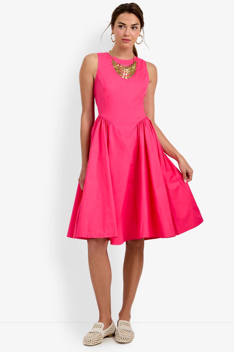 Lombardy Midi Dress, Alternate, color, Magenta Milano