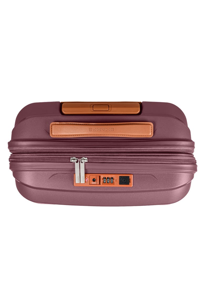 Aura Carry-On Hardside Spinner Luggage, Alternate, color, BURGUNDY