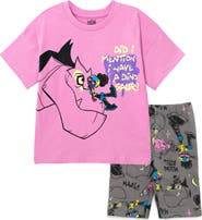 Marvel Moon Girl and Devil Dinosaur 2-Piece Tee and Bike Shorts Set
