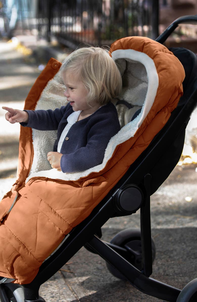 7 A.M. Enfant 212 evolution<sup>®</sup> Extendable Stroller & Car Seat Waterproof Footmuff, Alternate, color, Spice Quilted