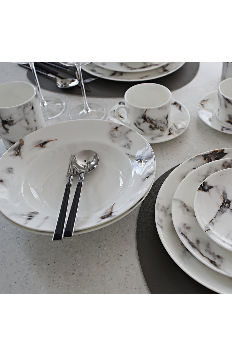 Prouna Marble Venice Fog Soup Bowl, Alternate, color, White