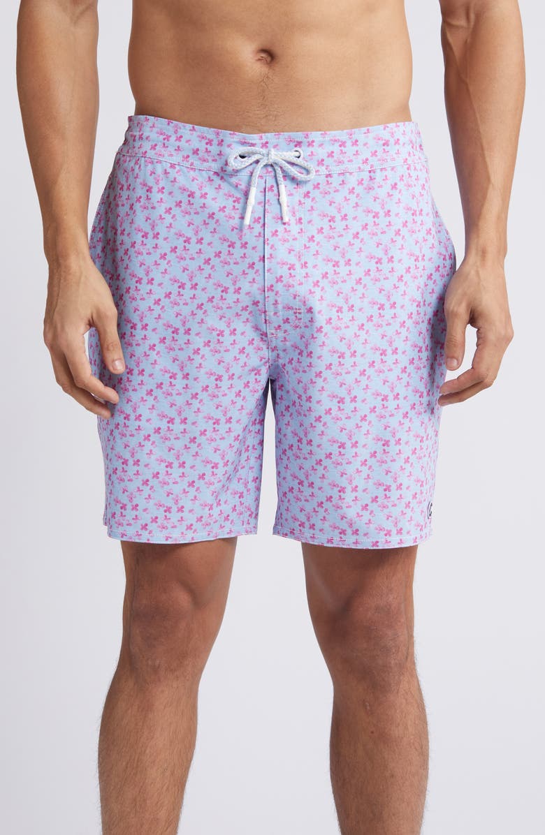 johnnie-O Amalie Floral Swim Trunks, Main, color, 