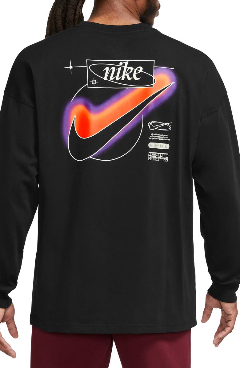 Nike Sportswear Oversize Long Sleeve Graphic T-Shirt, Alternate, color, 