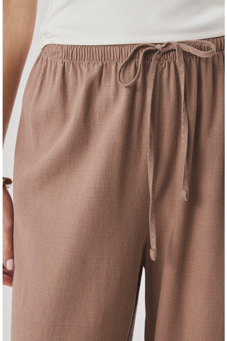 Valerie Drawstring Pants, Alternate, color, WICKER BROWN