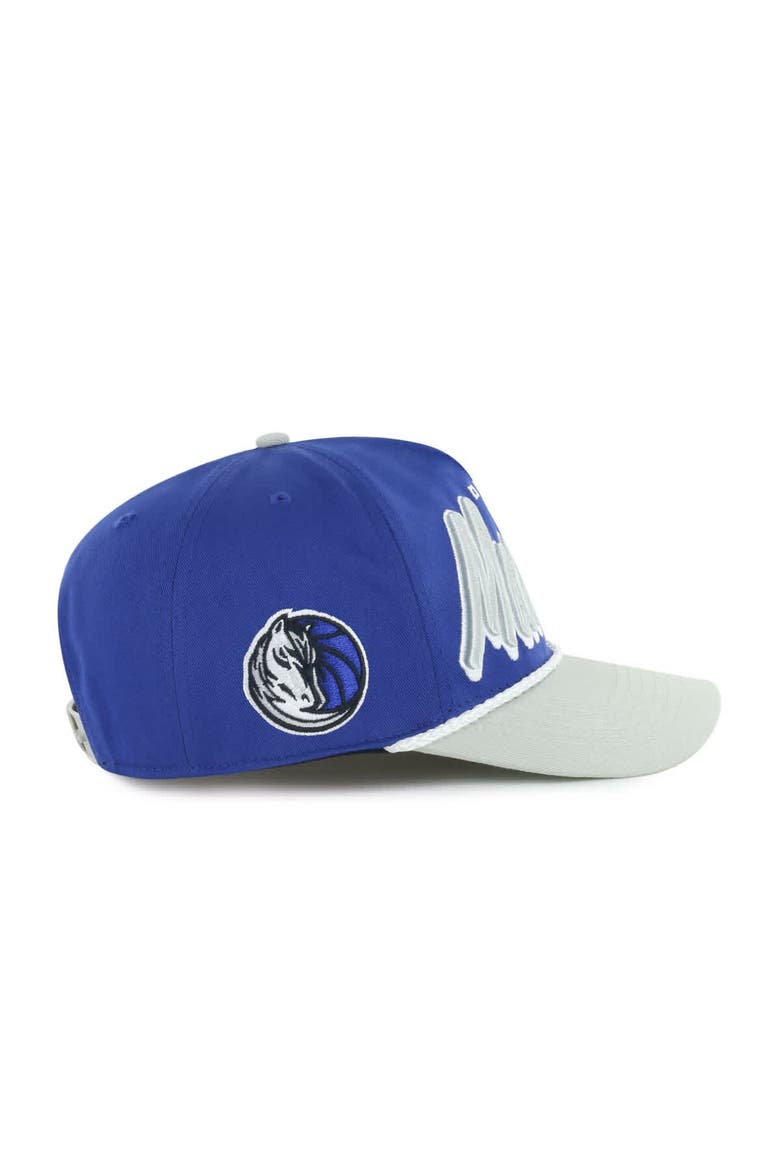 Men's '47 Blue/Gray Dallas Mavericks Dropshadow Rope Hitch Adjustable Hat, Alternate, color, Blue