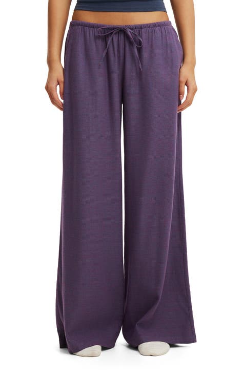 Women's Cloud Soft Wide Leg Flannel Pant