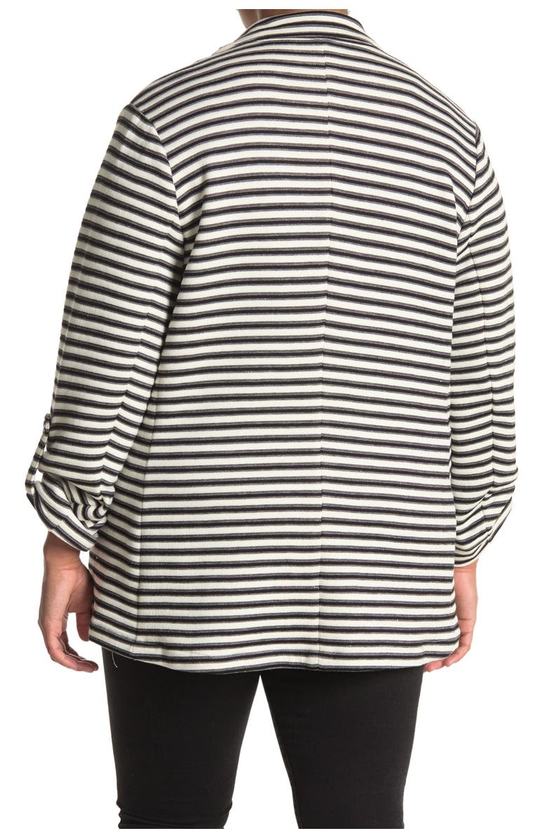 DR2 by Daniel Rainn Striped Notch Lapel Blazer, Alternate, color, 