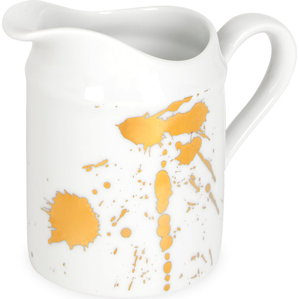 Jonathan Adler 1948 Creamer in White /Gold Splatter  product