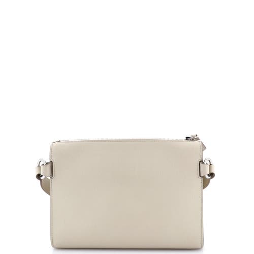 Pre-owned Hermes Hermes Bolittle Pouch Evercolor In Gray