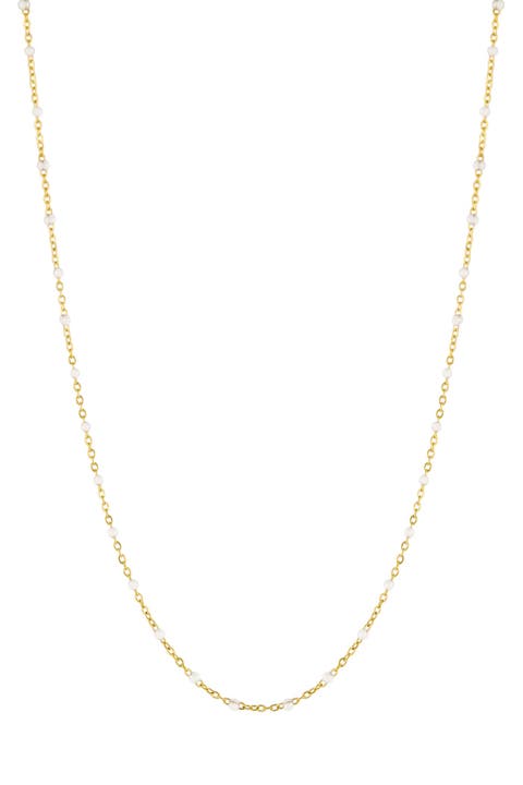 White Beaded Choker
