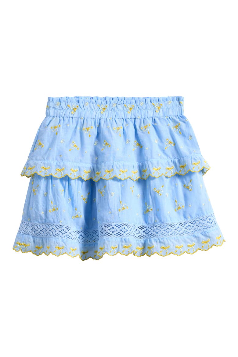 Kids' Tiered Ruffle Miniskirt, Main, color, NANTUCKET BREEZE