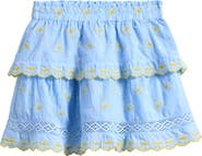 Vintage Havana Kids' Tiered Ruffle Miniskirt
