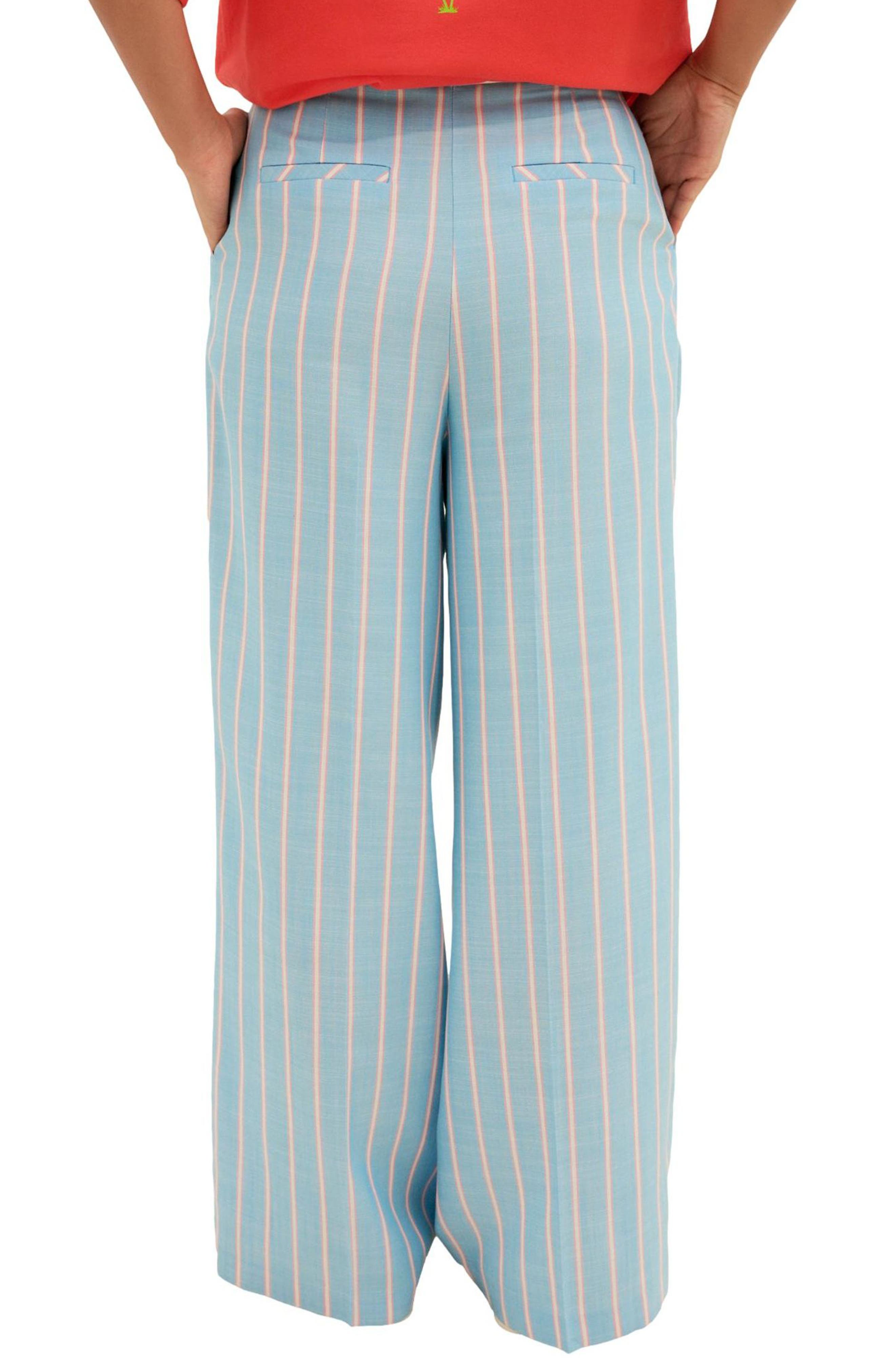 Stripe Wide Leg Pants - image 2