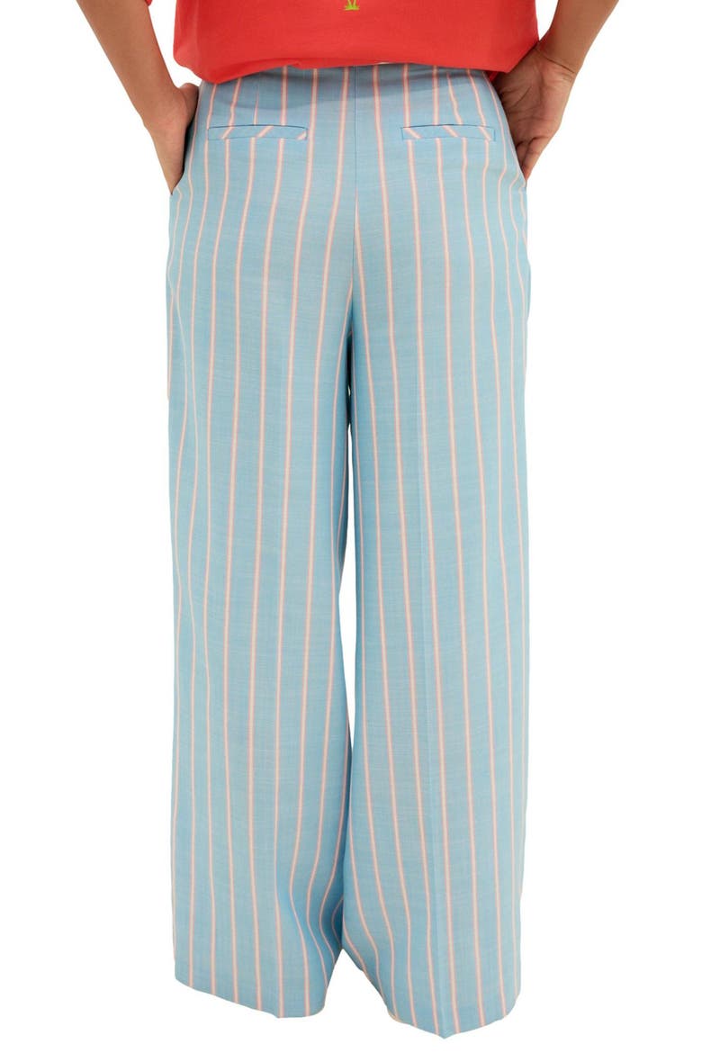 Stripe Wide Leg Pants, Alternate, color, BLUE