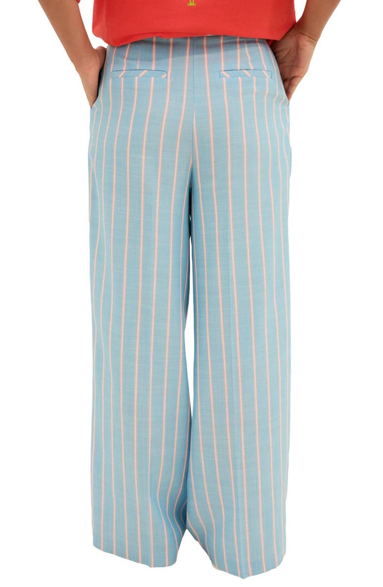 NEXT Stripe Wide Leg Pants, Alternate, color, Blue