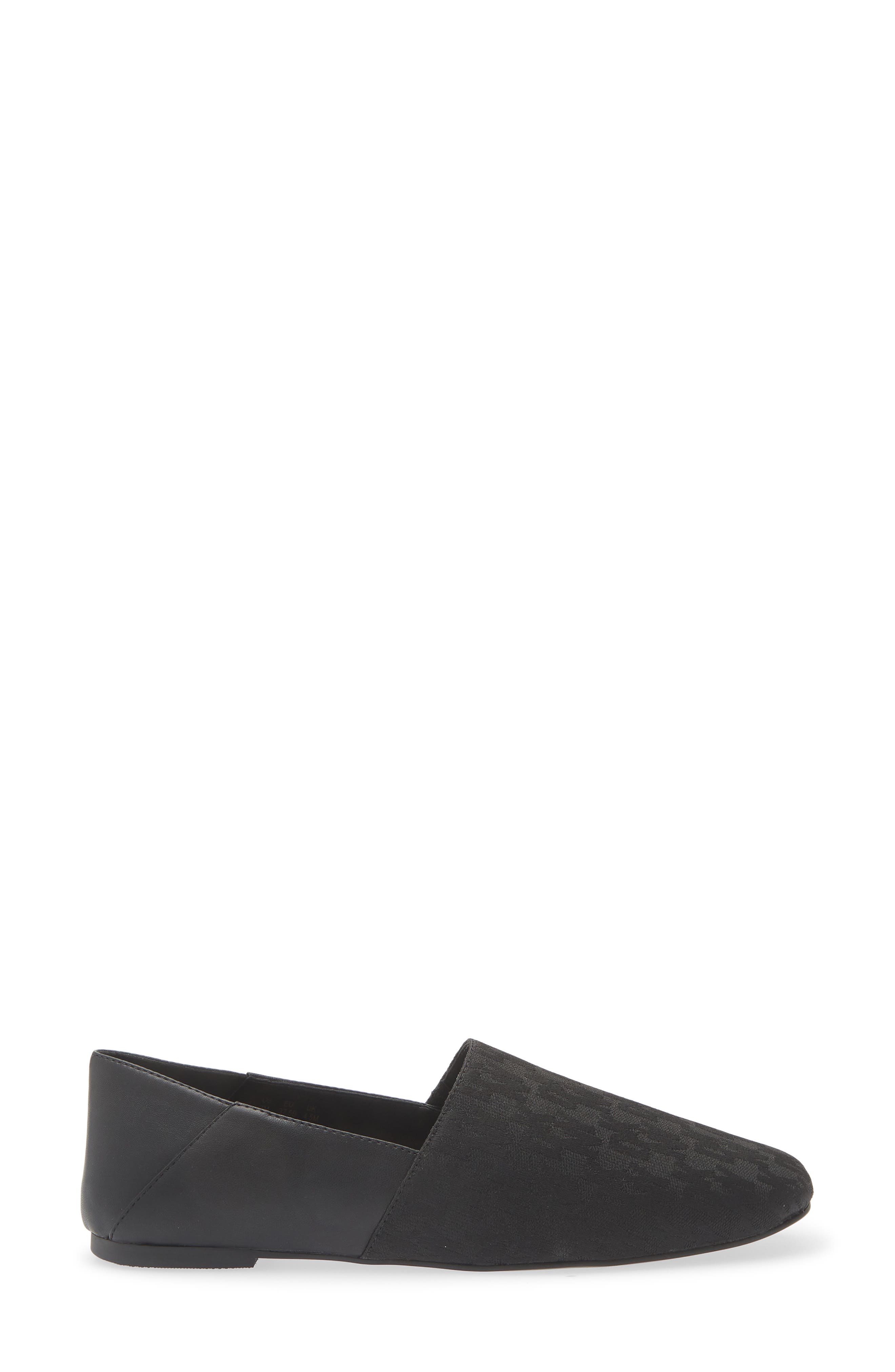 DKNY Fabrice Logo Jacquard Flat, Alternate, color, Black
