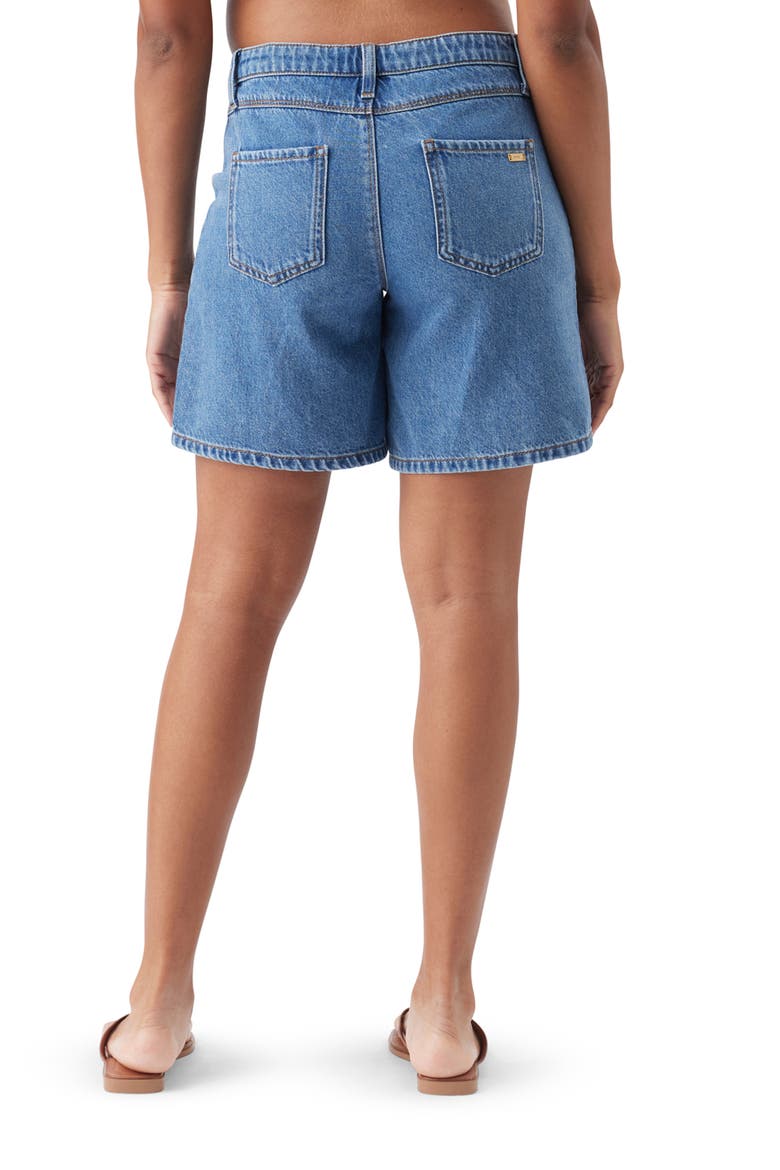 Dion Denim Maternity Shorts, Alternate, color, Classic Wash