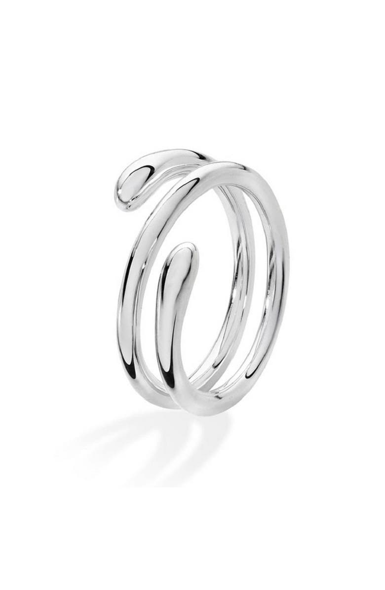 Lucy Quartermaine Coil Drop Ring, Main, color, Sterling Silver