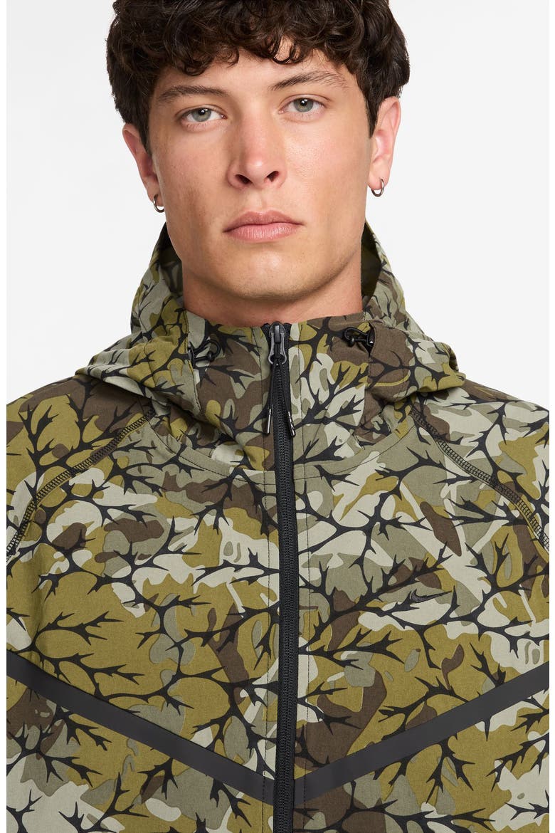 Tech Woven Camo Zip Front Jacket (Men) | Nordstrom