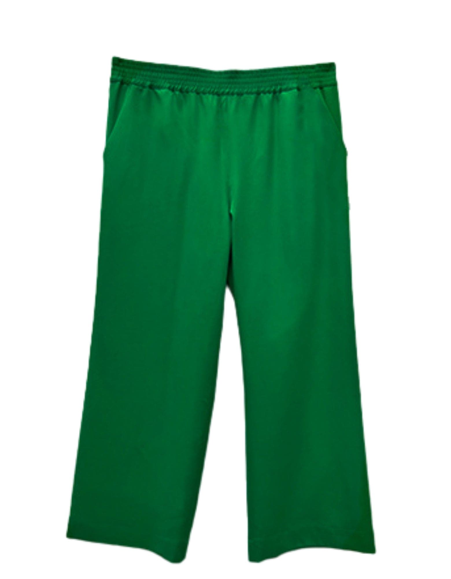 BAACAL Riley Wide Pajama Style Pant in Green 