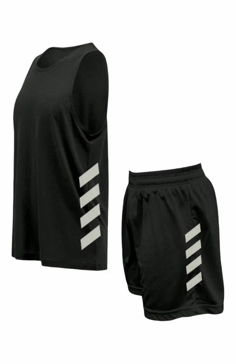 Mens Two Piece Full Workout Sports Set Dri Fit