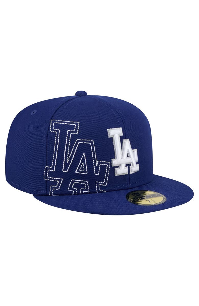 New Era Men's New Era Royal Los Angeles Dodgers Yarn Stitch 59FIFTY Fitted Hat, Alternate, color, 